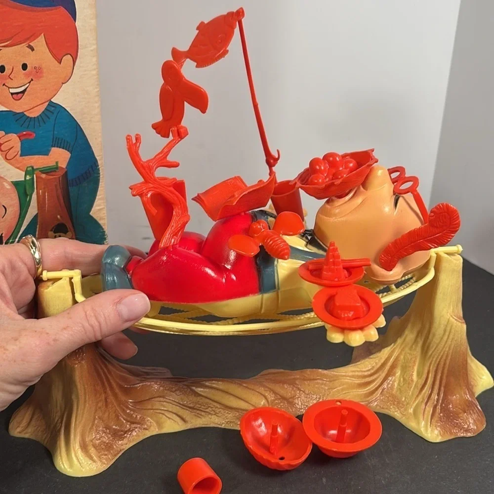 Vintage 1969 Tiltin’ Milton Game by Ideal – Balance Skill Game with Pieces